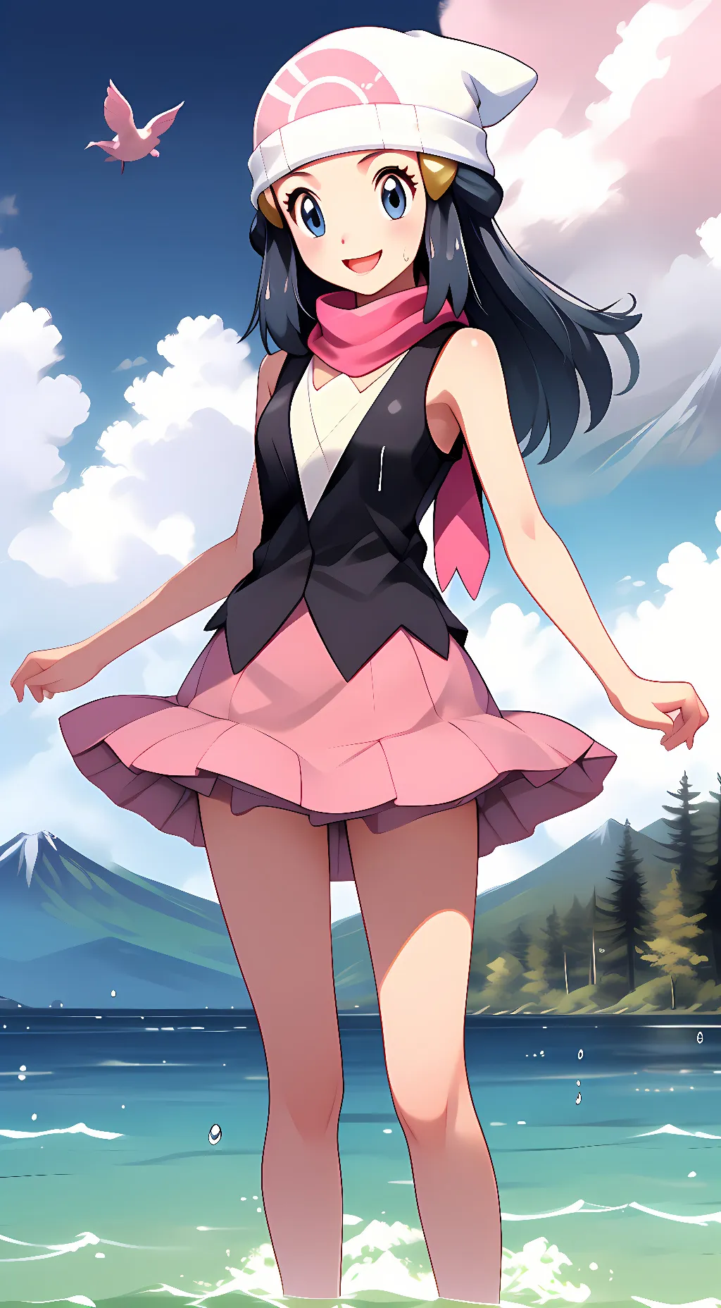 ai character: Dawn background