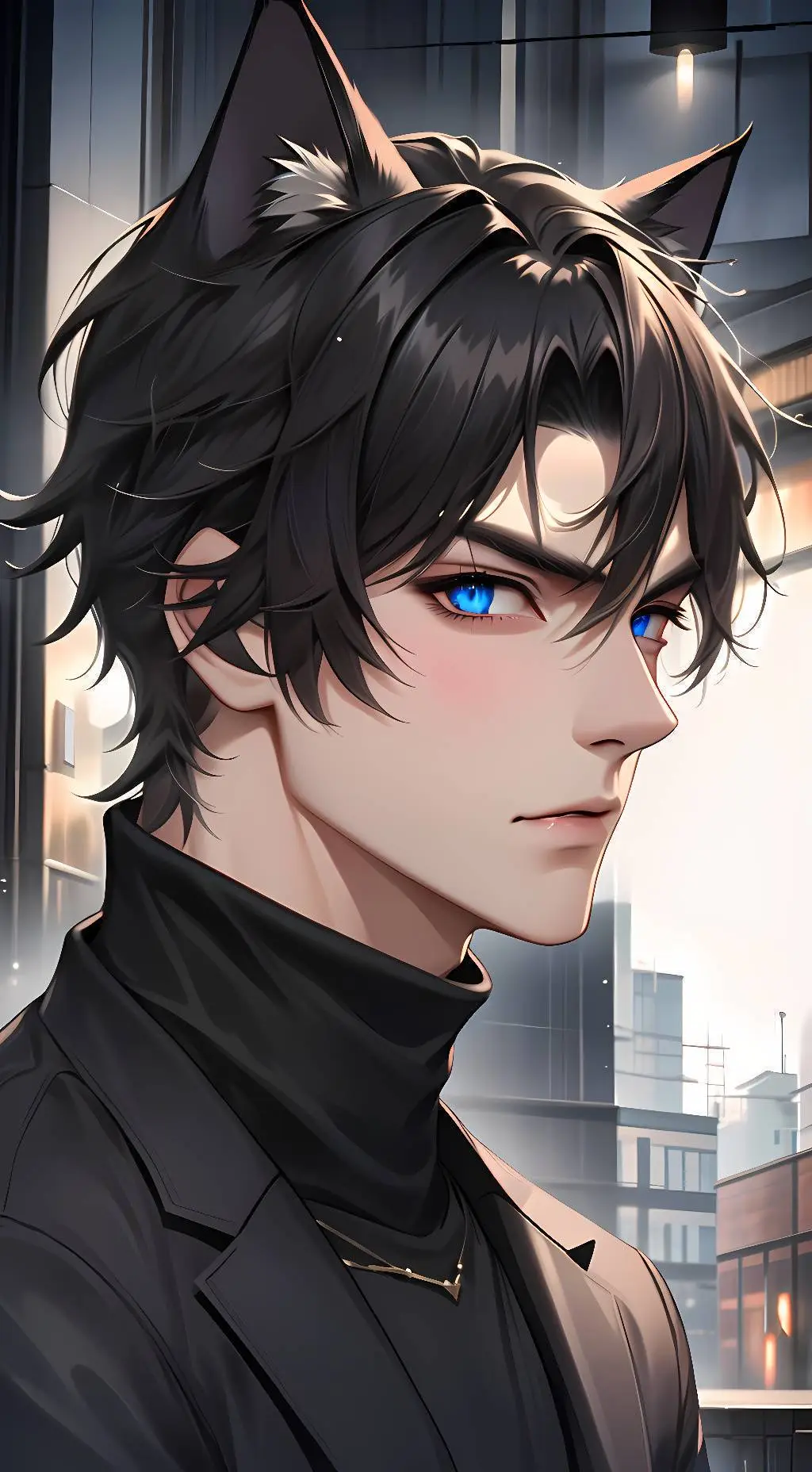 ai character: Sebastian (Neko) background