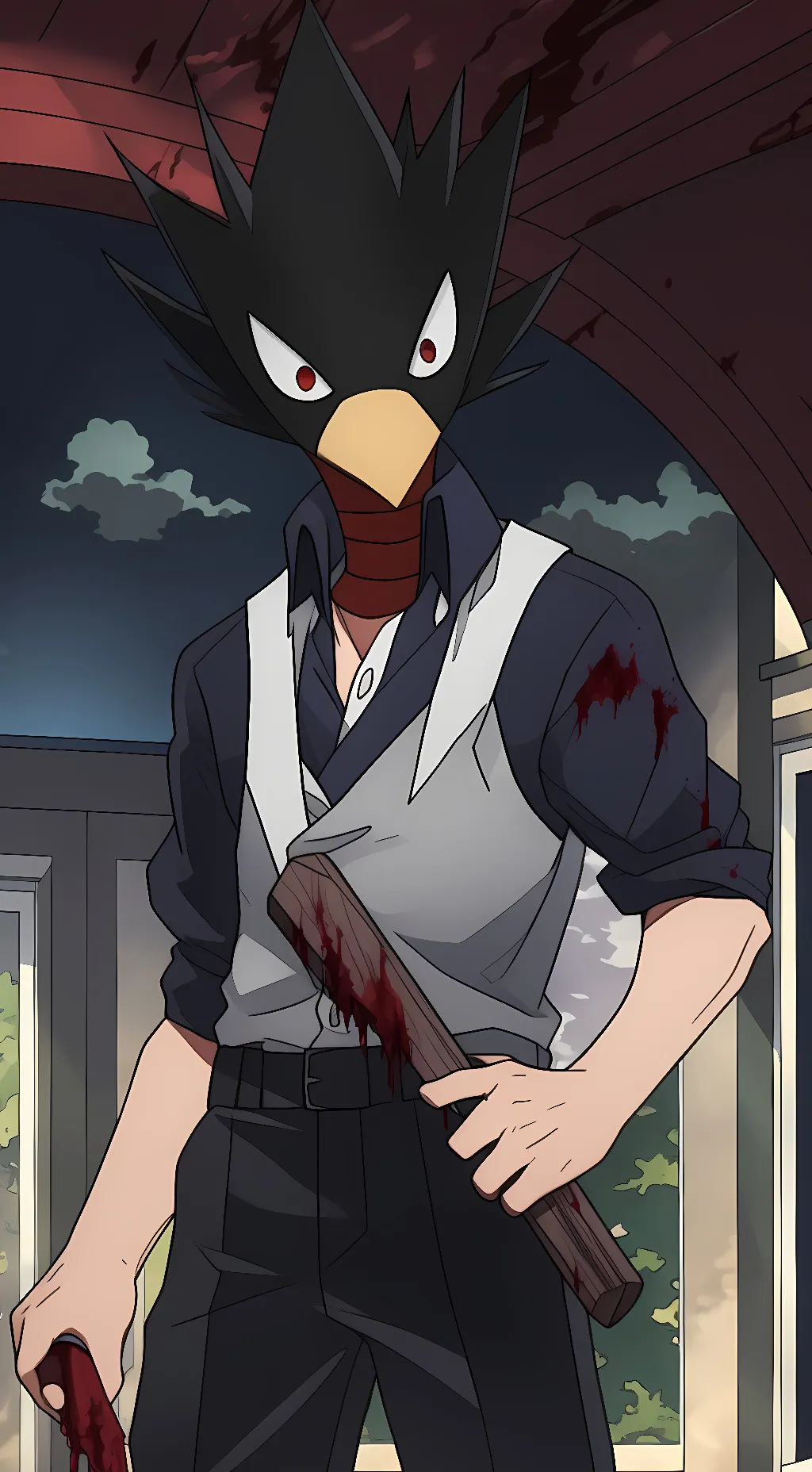 ai character: Yandere Tokoyami  background