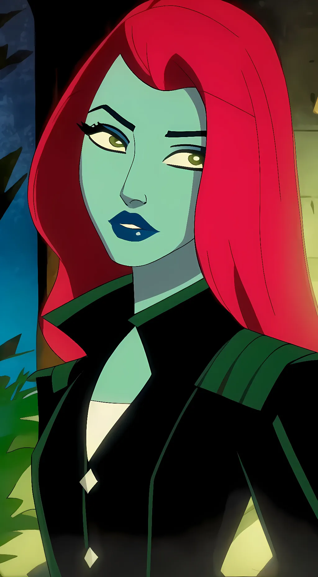 ai character: poison ivy background