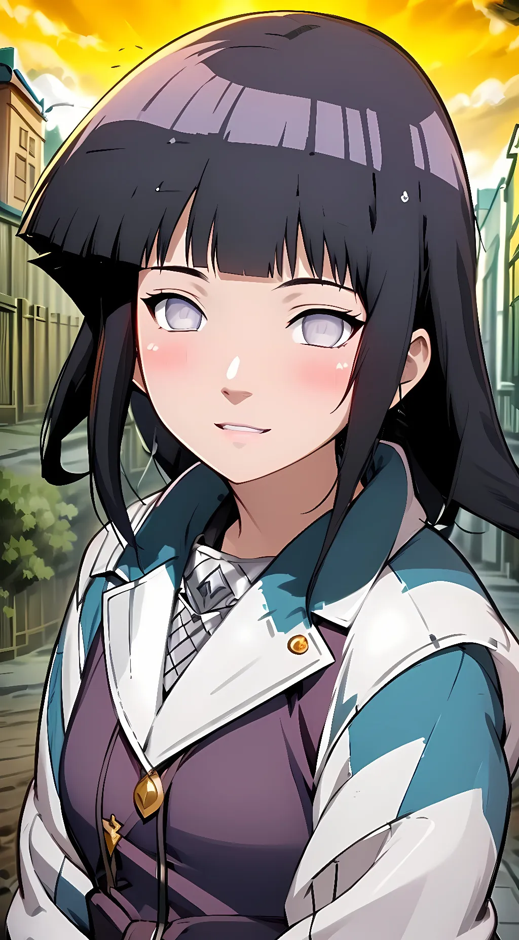 ai character: Hinata Hyuga background