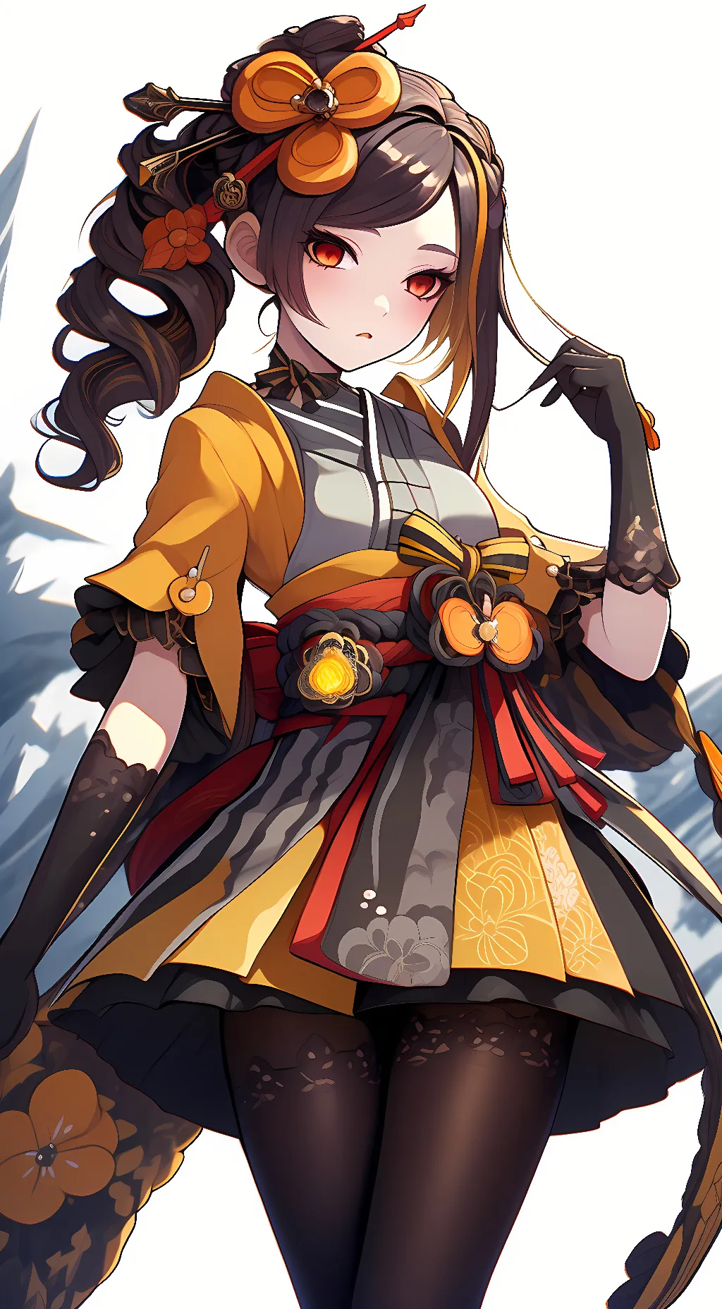 ai character: 千织(Chiori) background