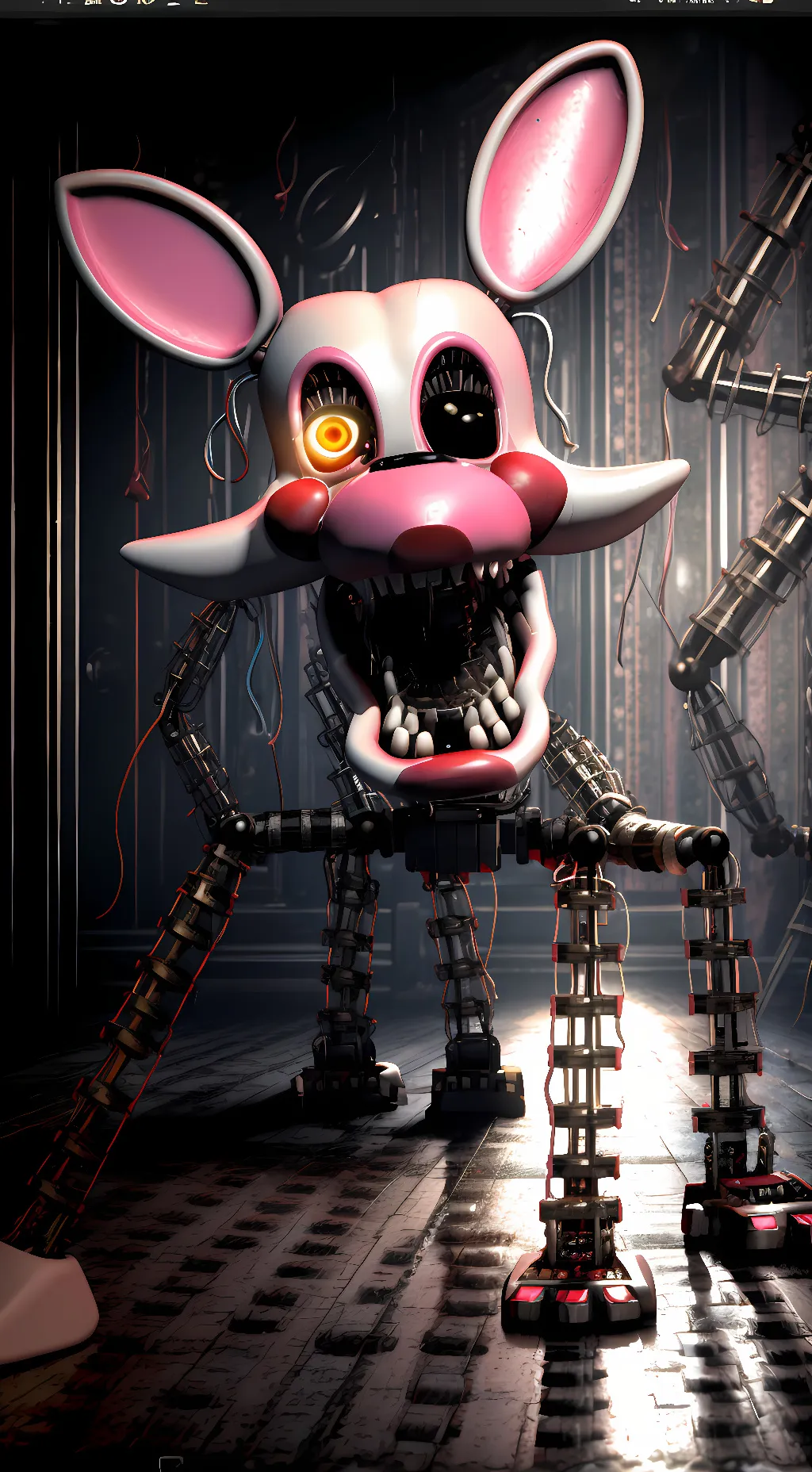 ai character: Glamrock Mangle background