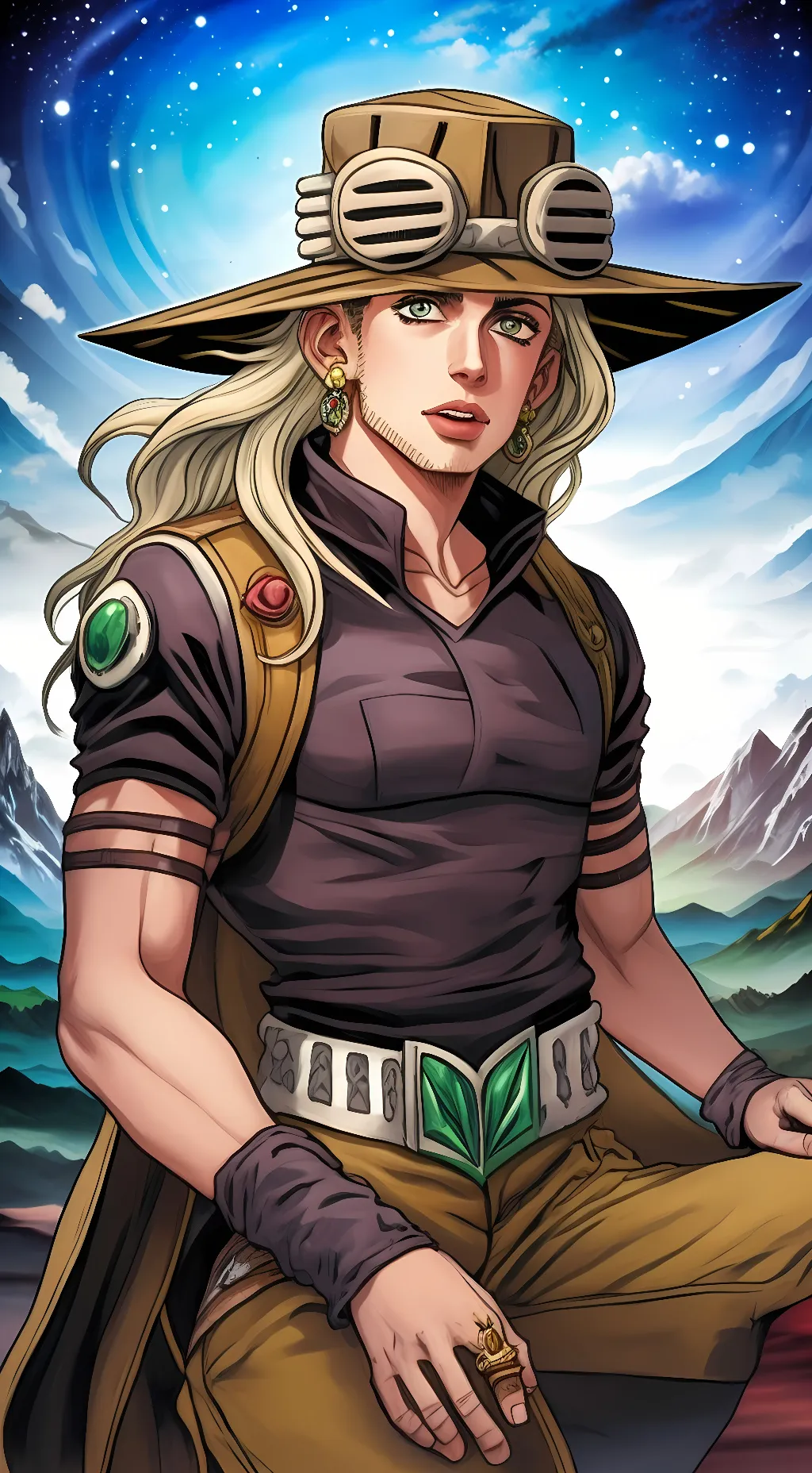 ai character: gyro zeppeli background
