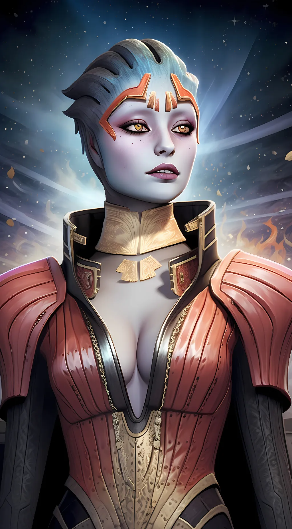 ai character: Justicar Samara  background