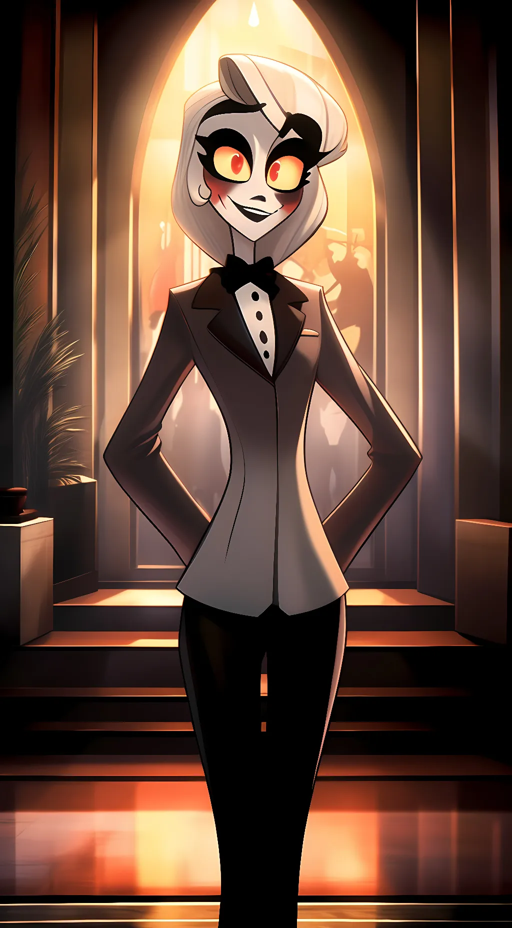 ai character: Hazbin Hotel  background