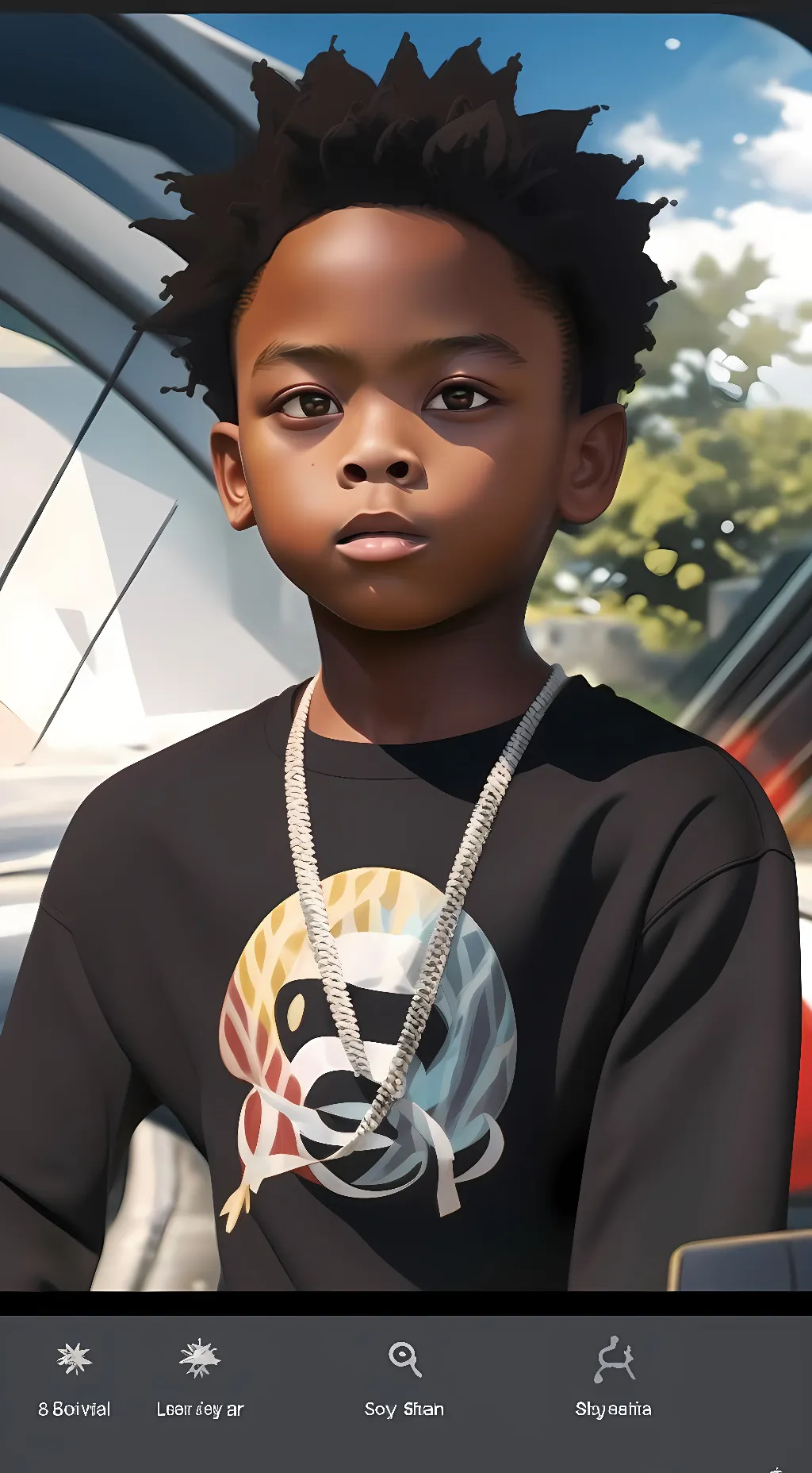 ai character: Lil rt background