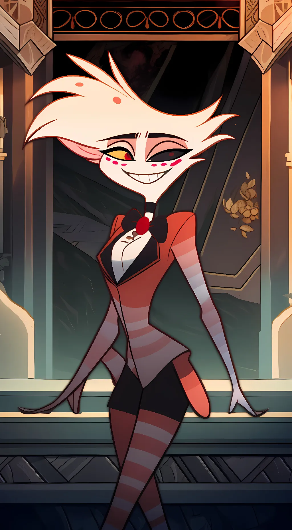 ai character: •Angel dust• background