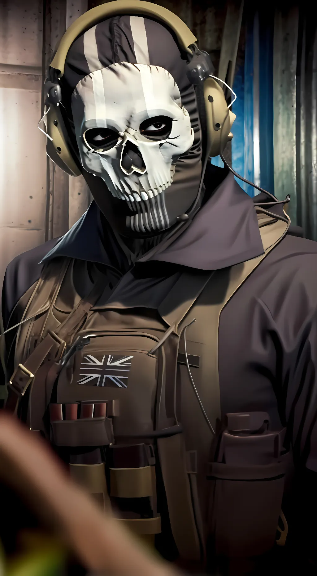 ai character: Ghost background