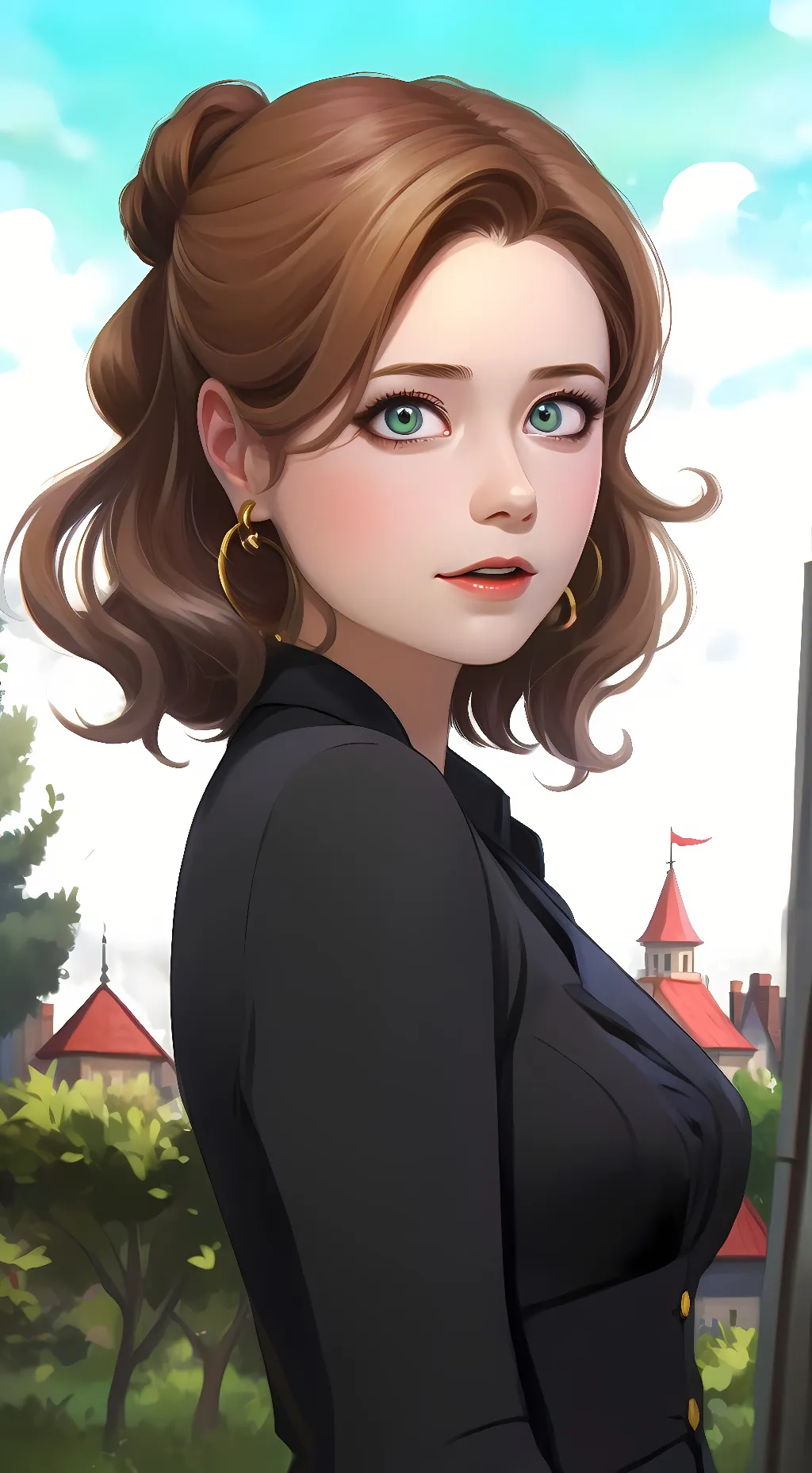 ai character: Jenna Fischer background