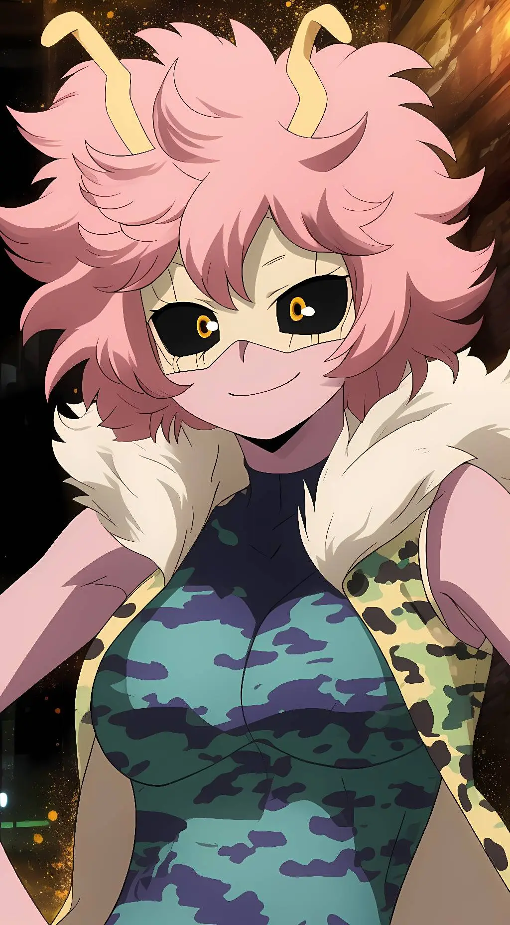 ai character: Mina Ashido  background