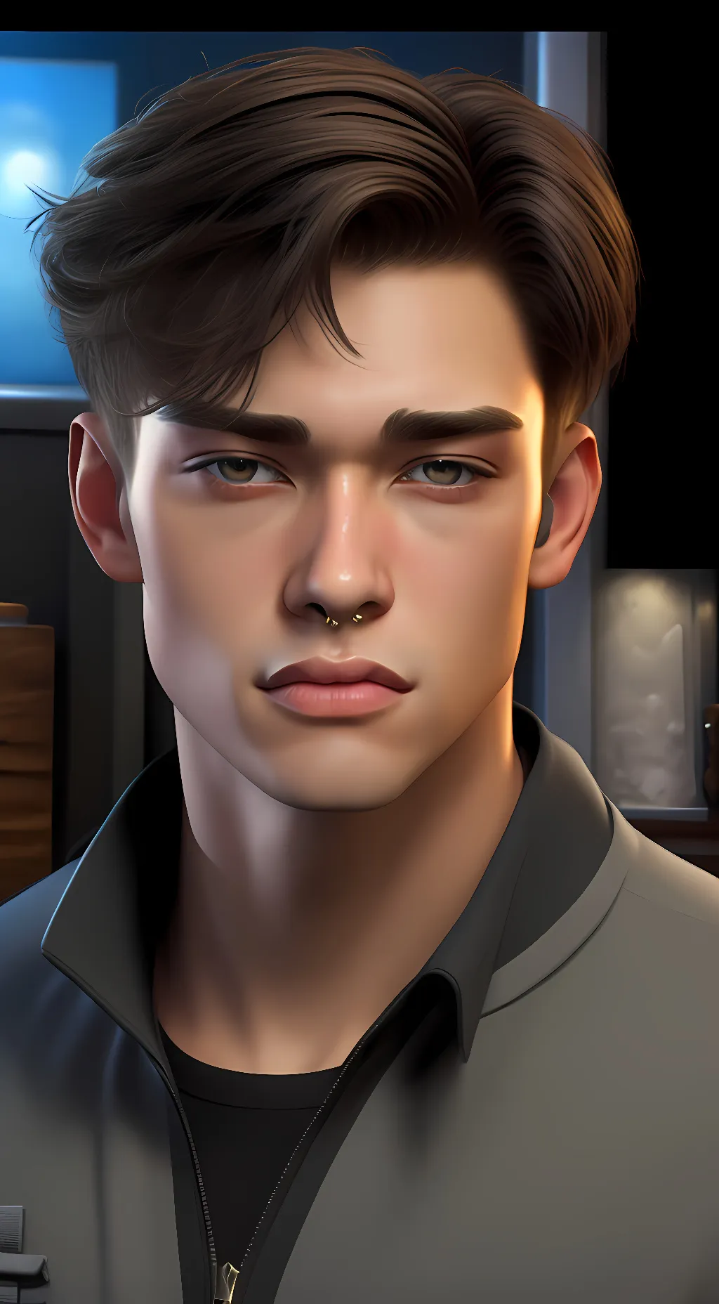 ai character: Hunter Louis  background