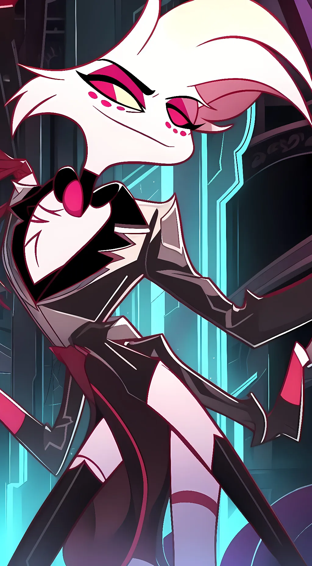 ai character: Angel Dust background