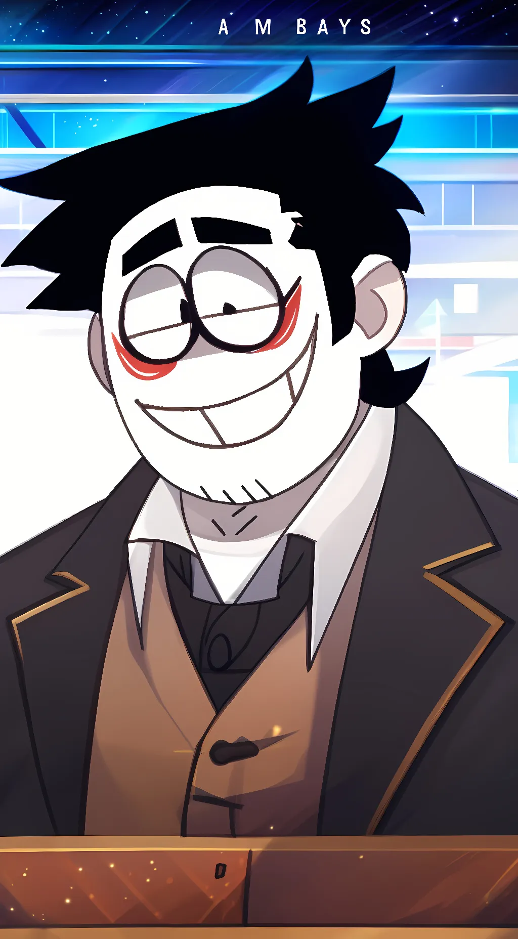ai character: Giant Bob Velseb  background