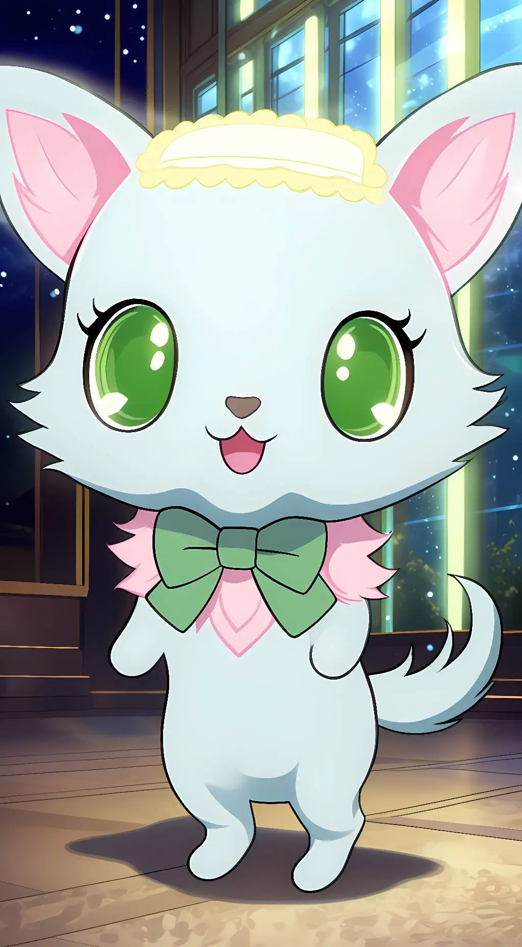 ai character: Milky background