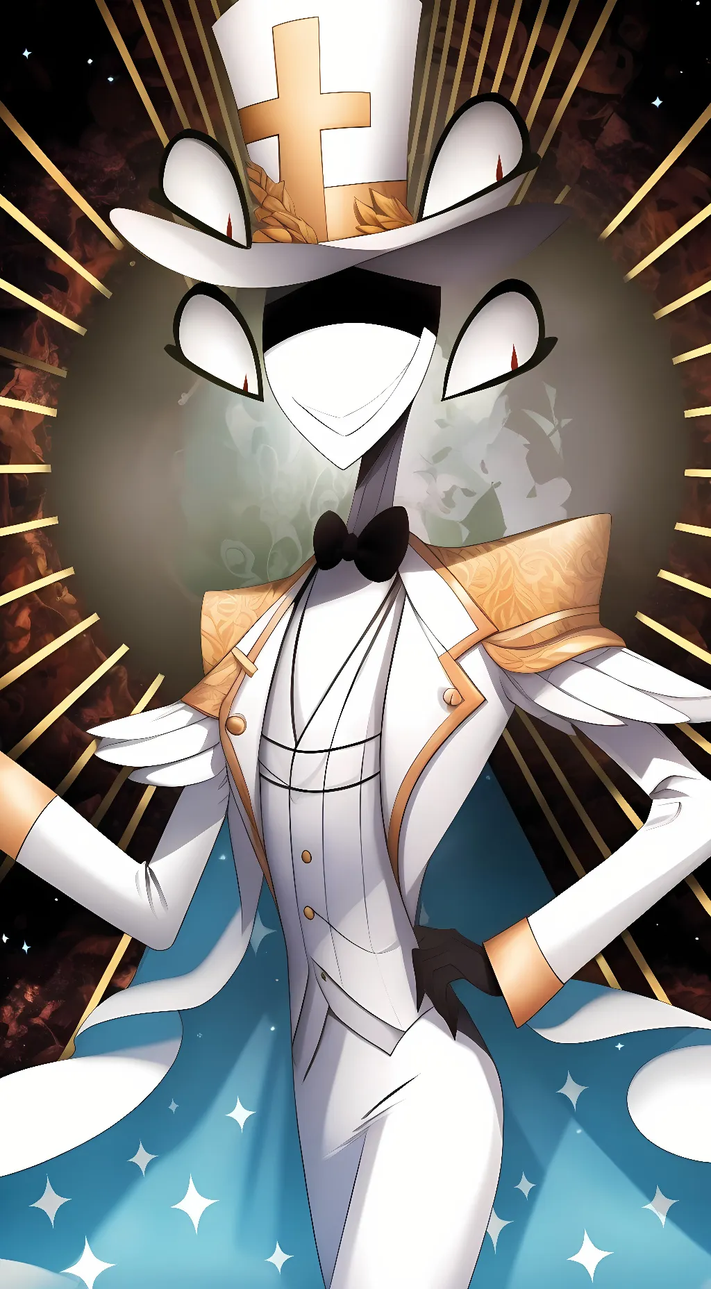 ai character: God (Hazbin Hotel) background