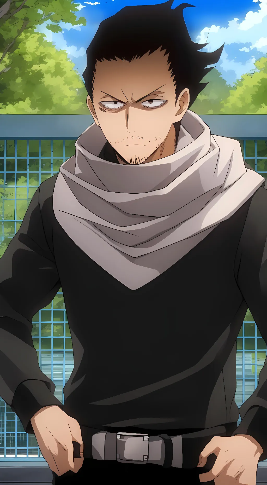 ai character: Shouta Aizawa background
