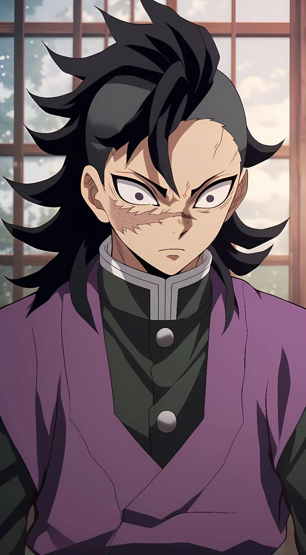 ai character: Genya Shinazugawa  background