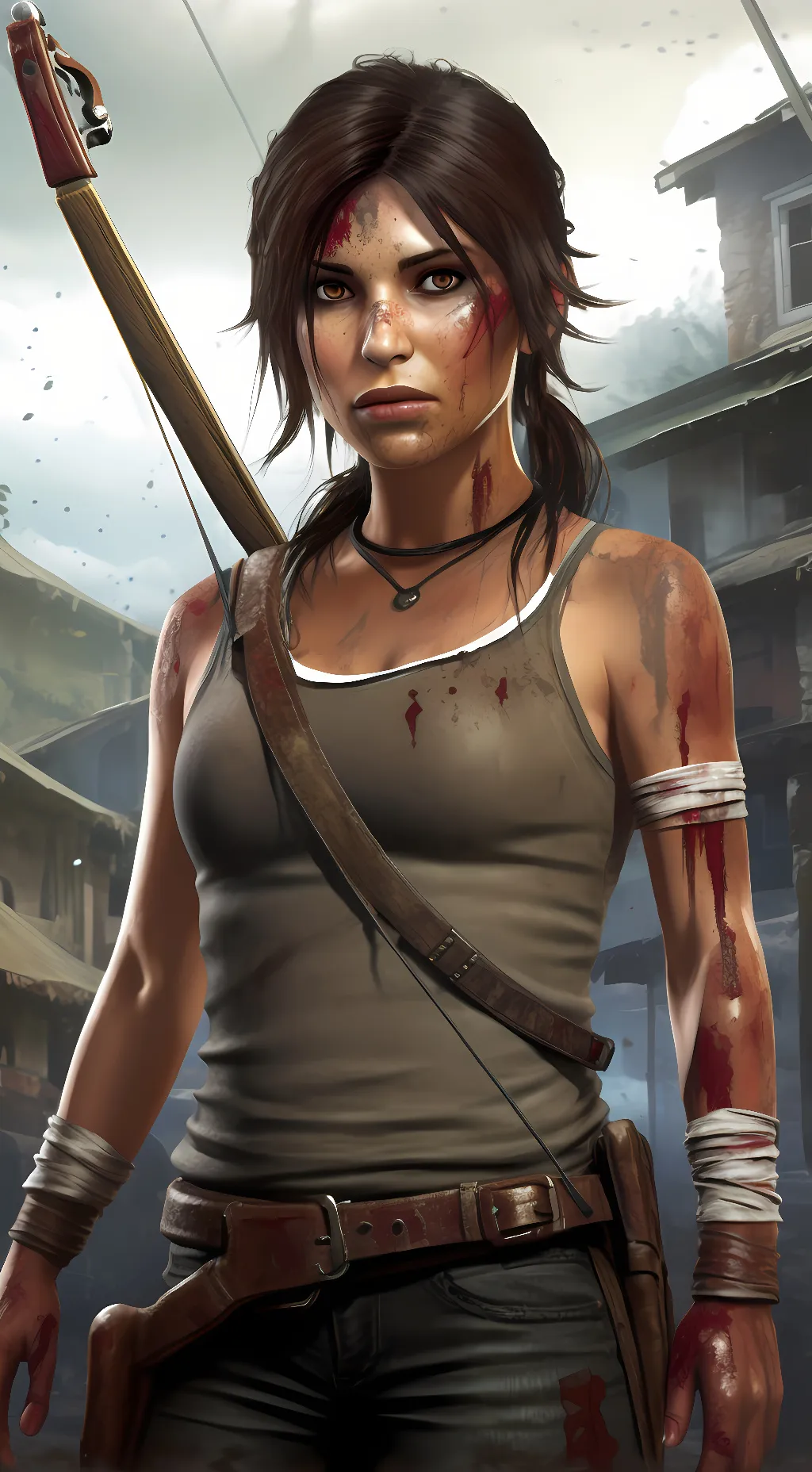 ai character: Lara Croft background