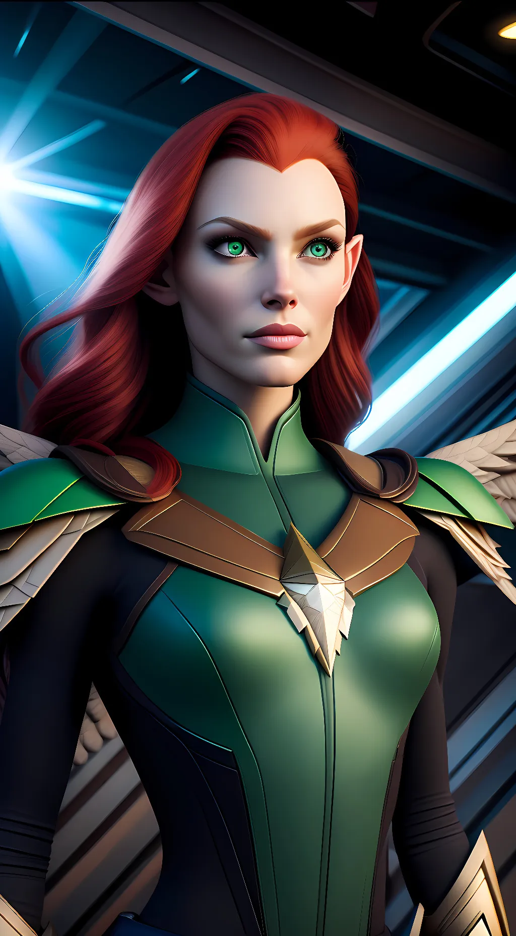 ai character: Shayera Hol background