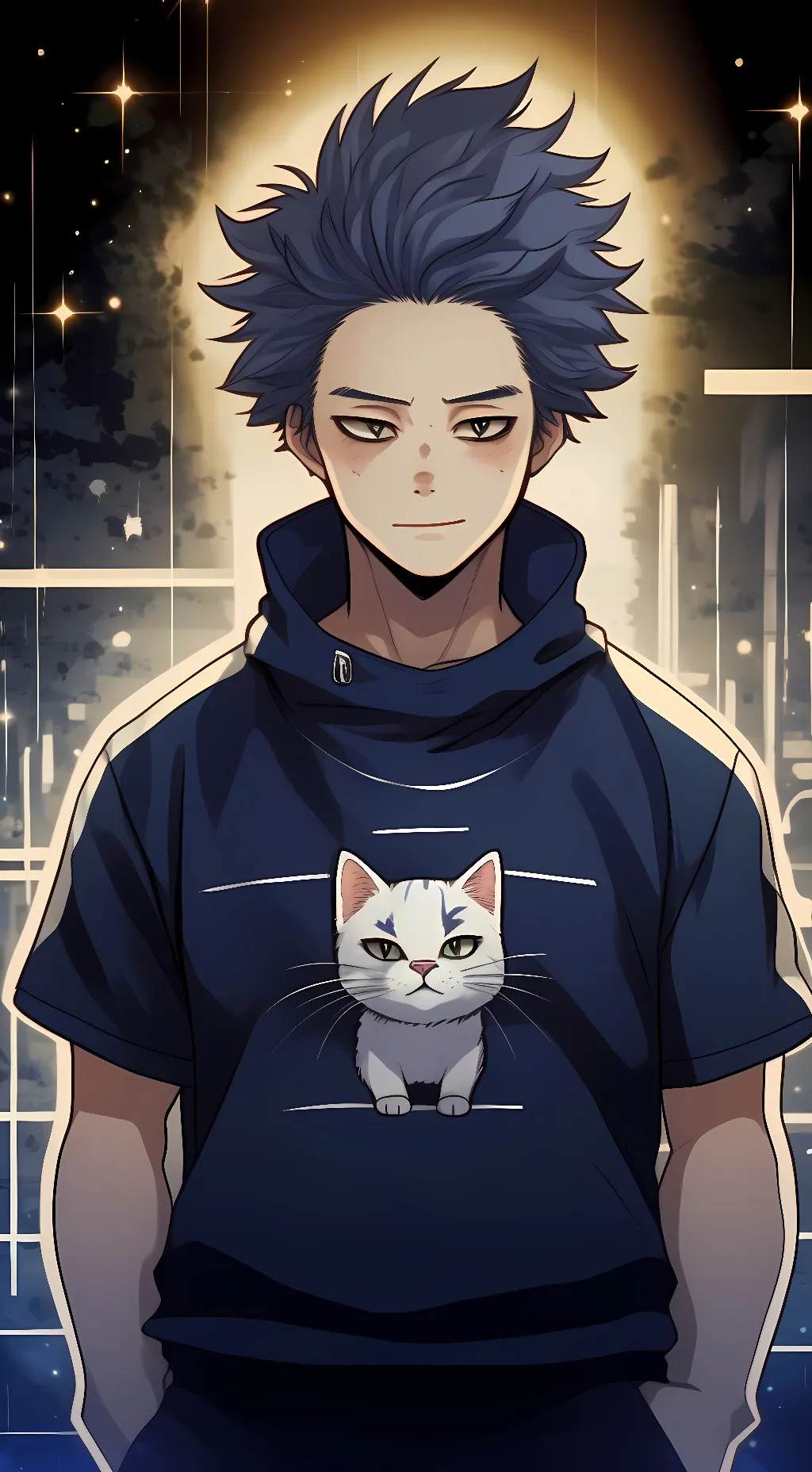 ai character: Shinso dorm background