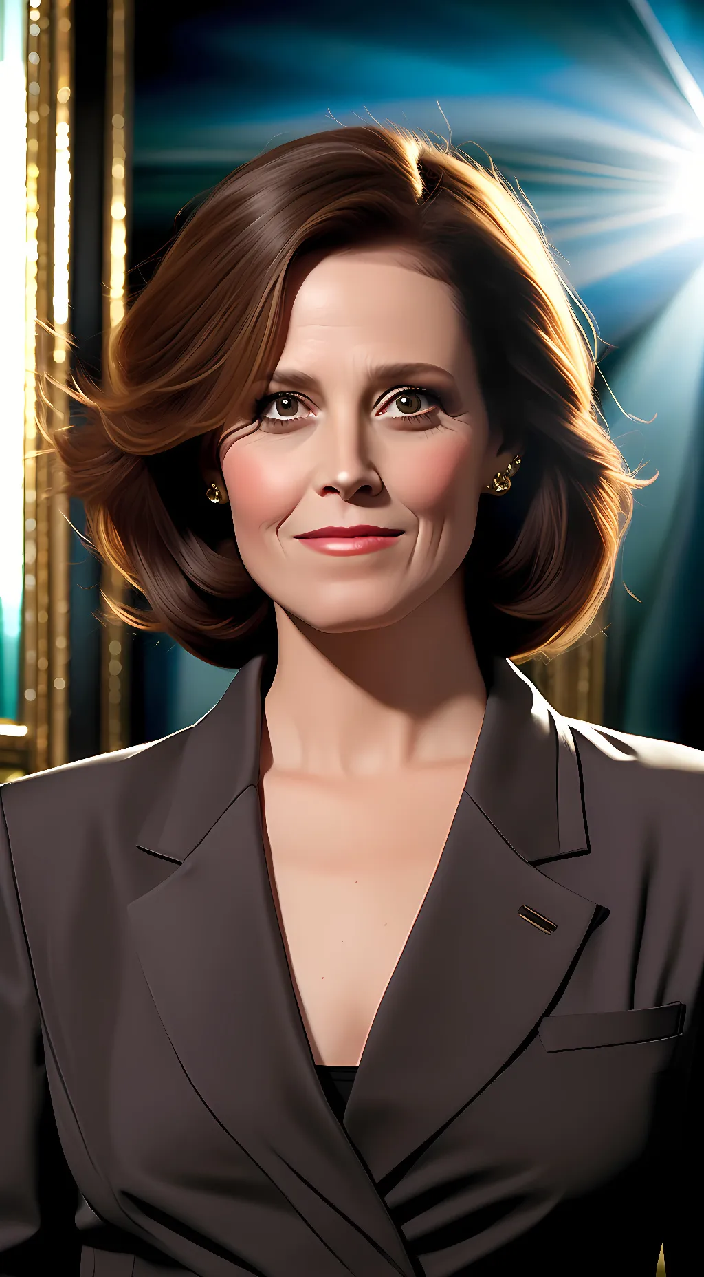 ai character: Sigourney weaver  background