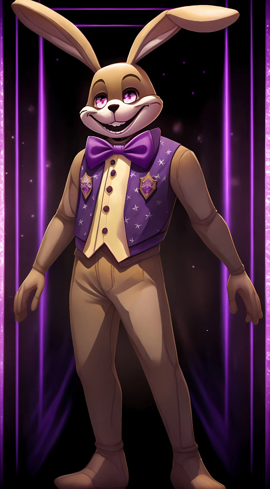 ai character: Glitchtrap/Malhare background