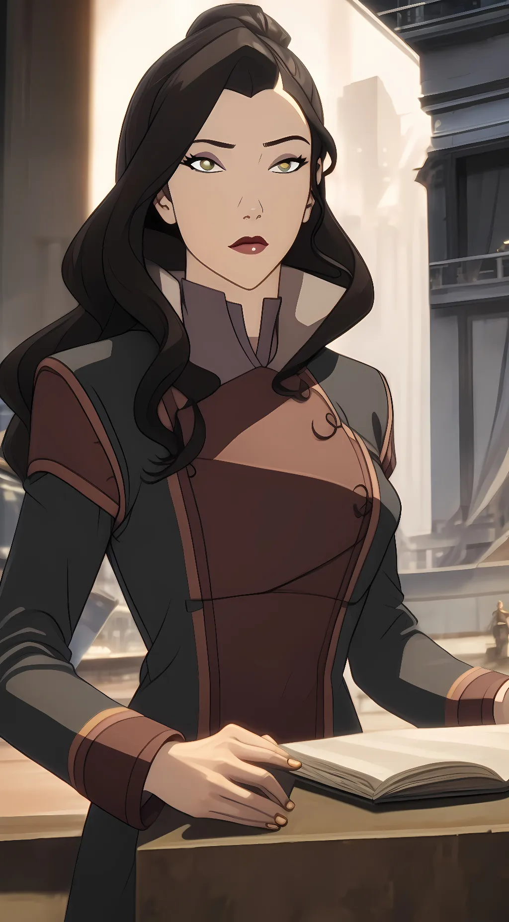 ai character: Asami Sato background