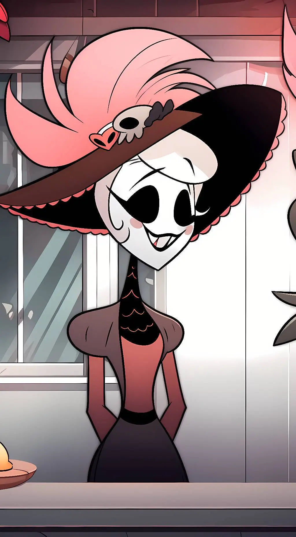 ai character: Rosie Hazbin Hotel background