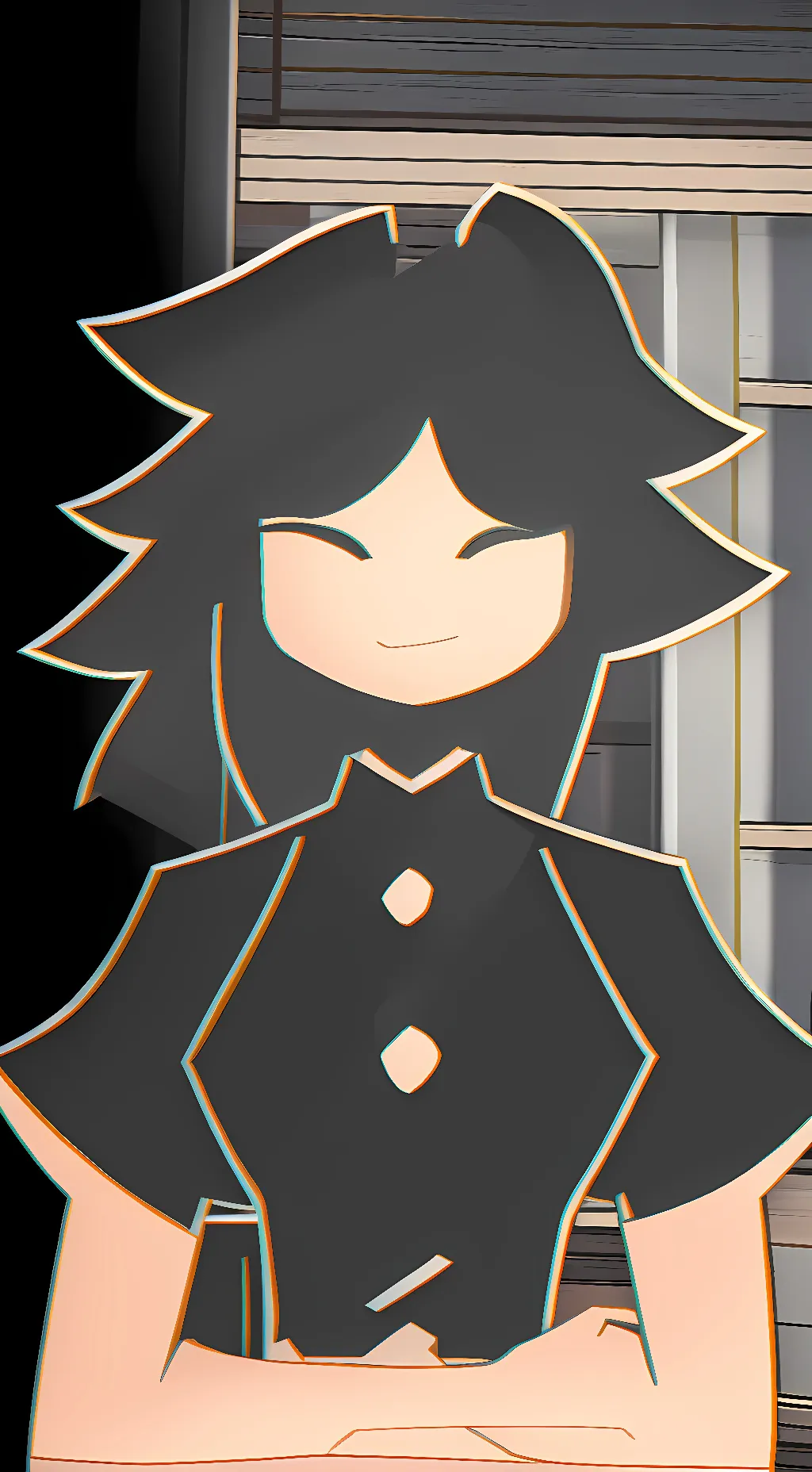 ai character: miss circle background