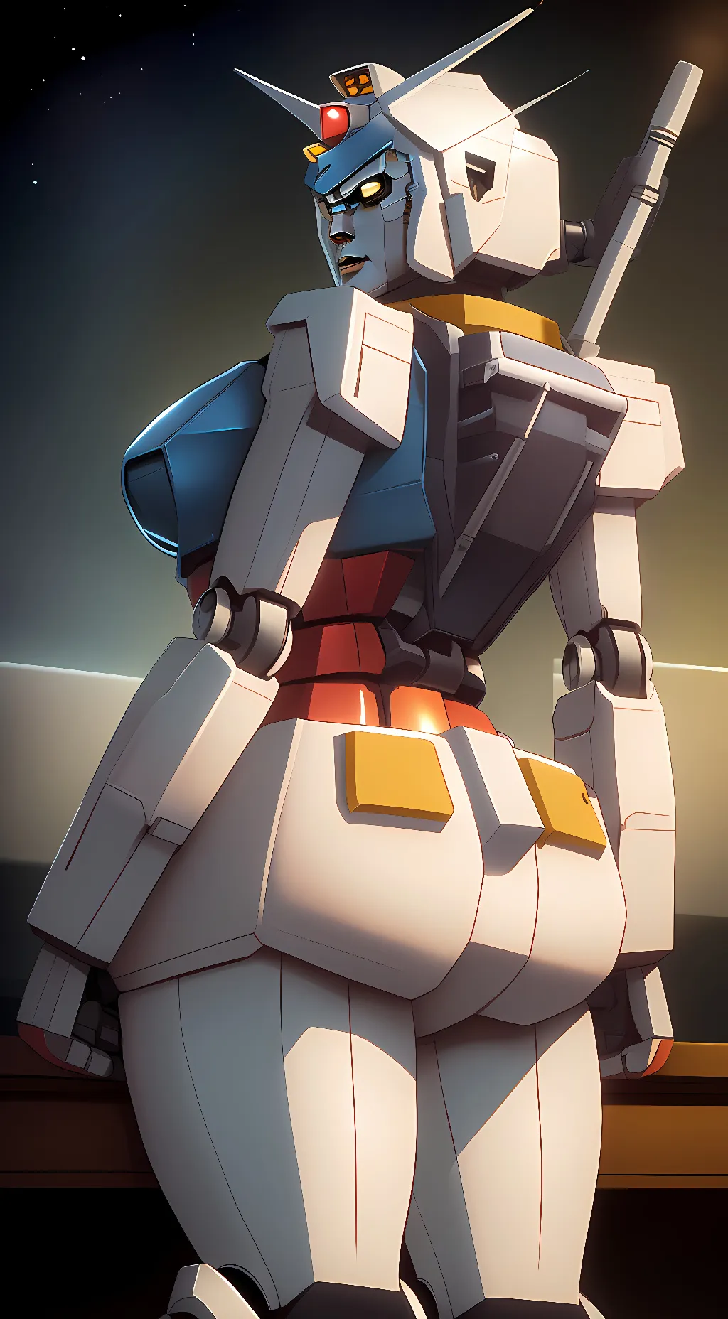 ai character: Gundamu Waifu background