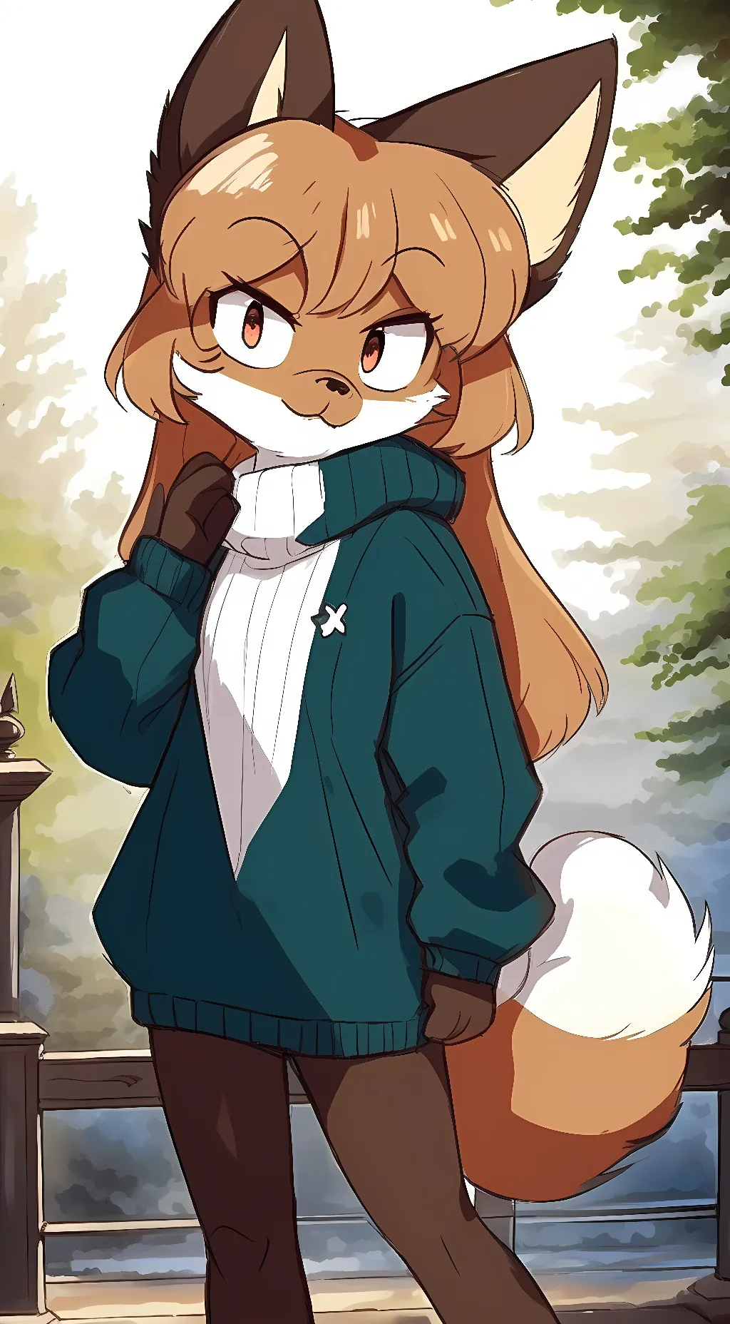 ai character: Averi (fiddleafox) background