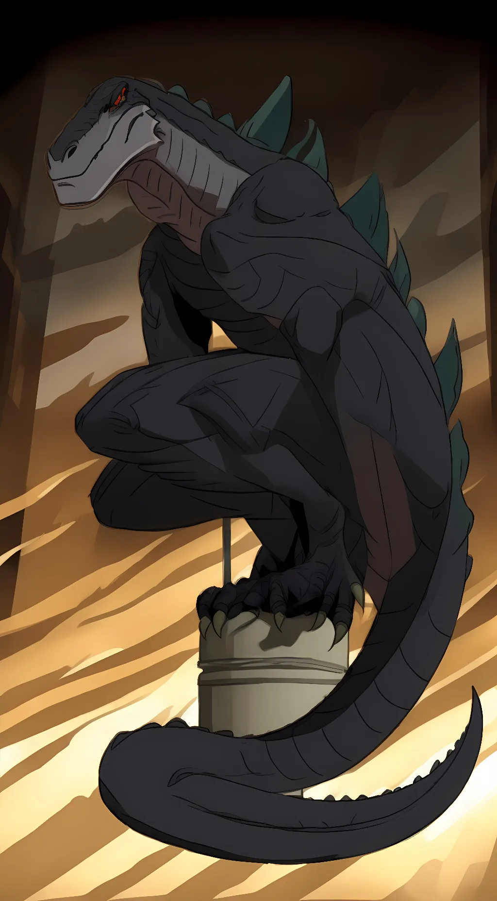 ai character: Zilla Jr background