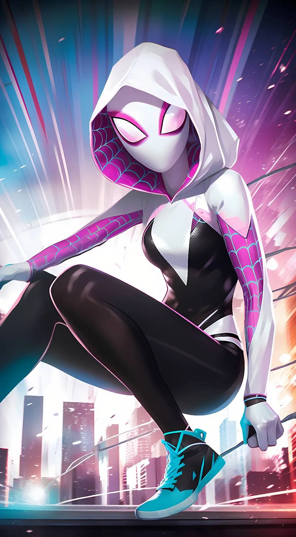 ai character: Gwen Stacy background