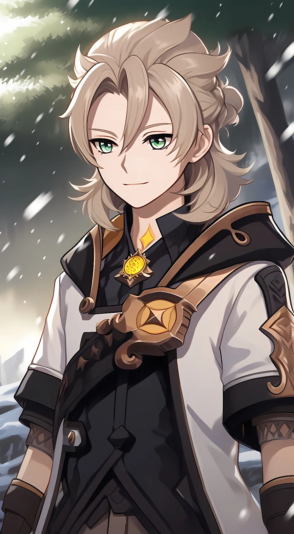 ai character: Albedo background