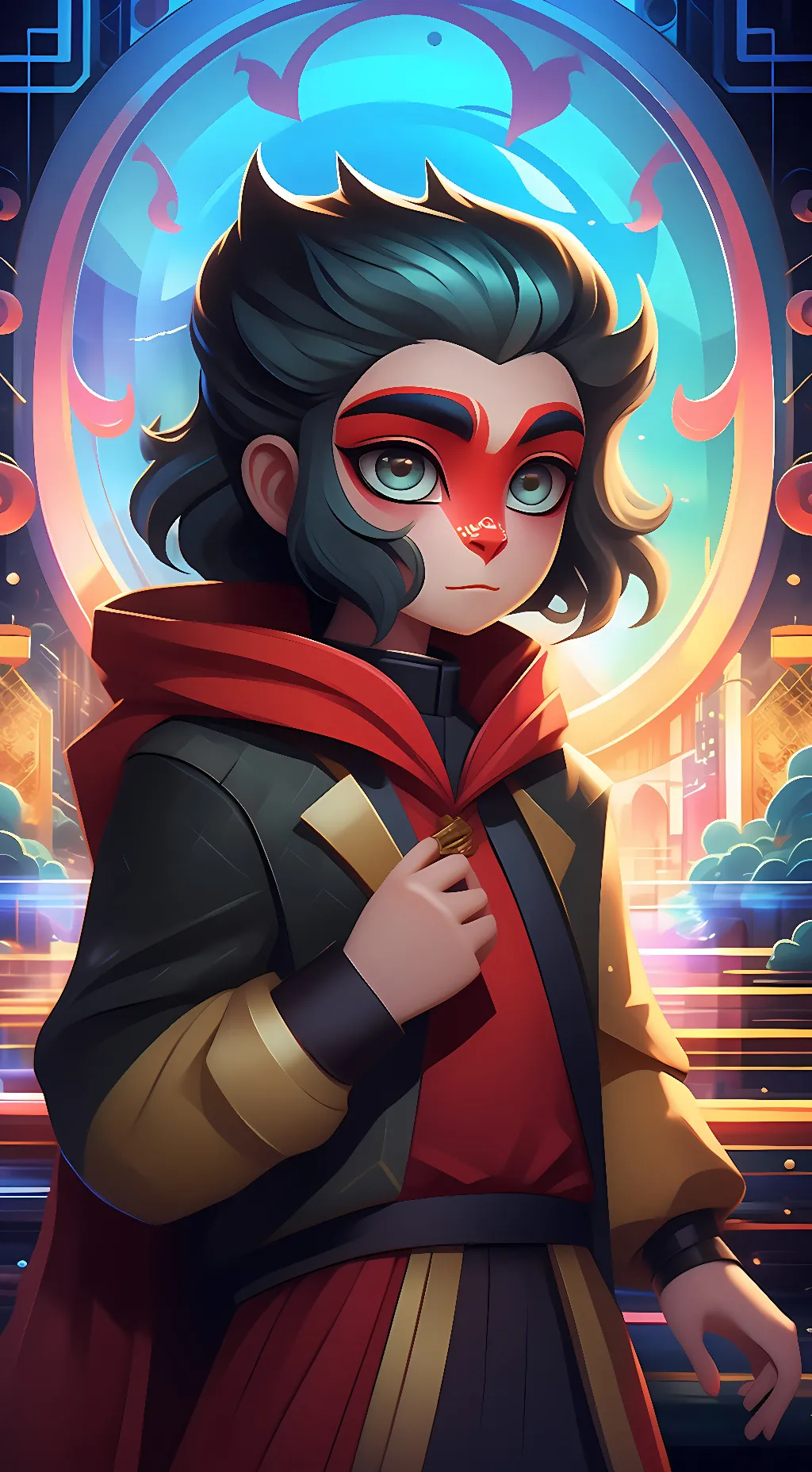 ai character: Macaque background