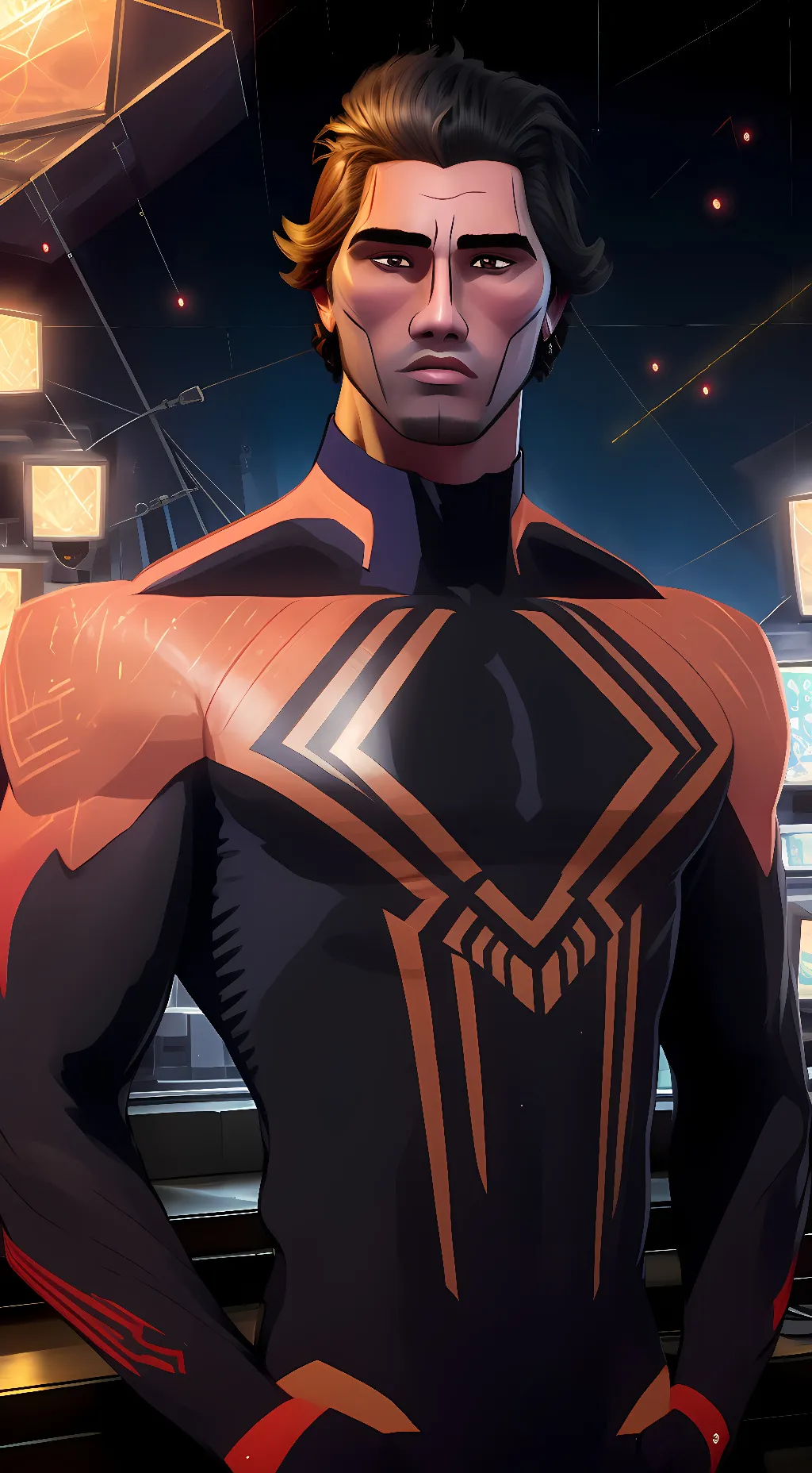 ai character: Miguel O'Hara🕷 background