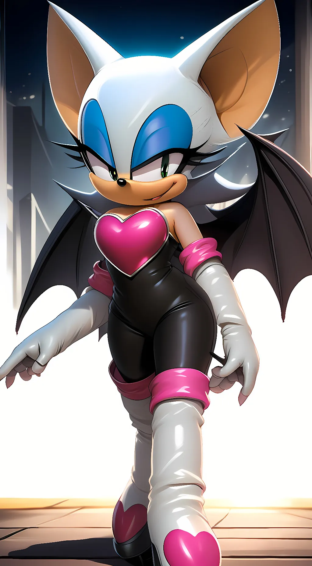 ai character: Rouge The Bat background