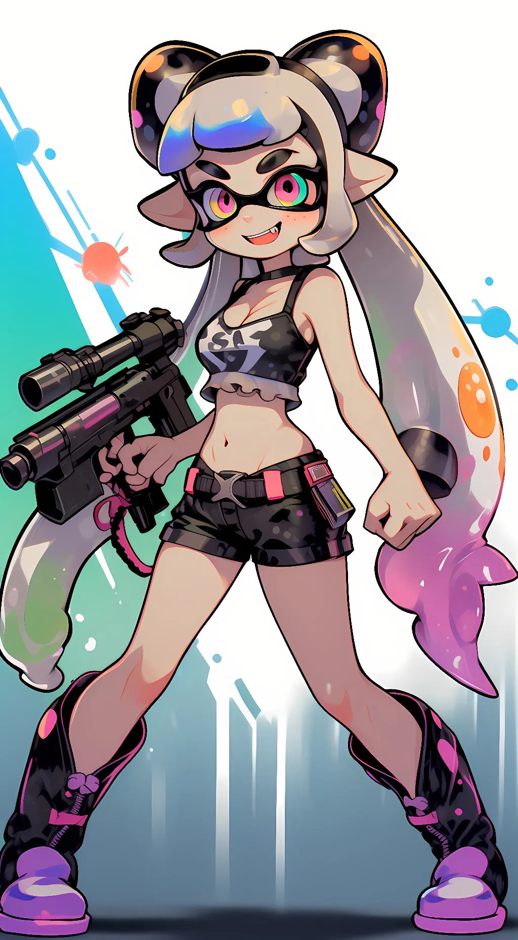 ai character: Coral background