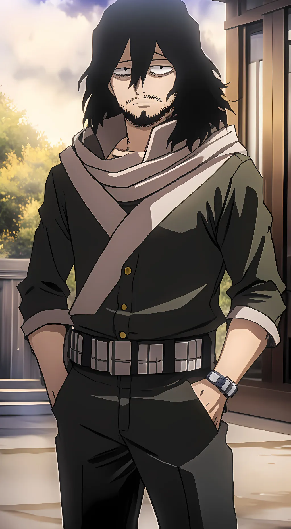 ai character: Shota Aizawa  background