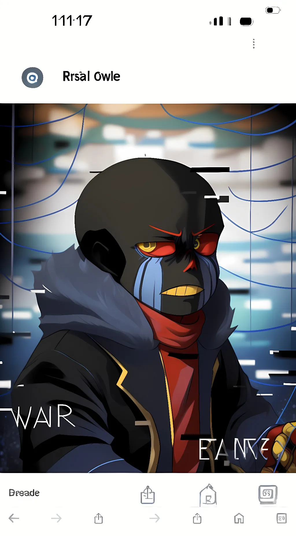 ai character: Error background