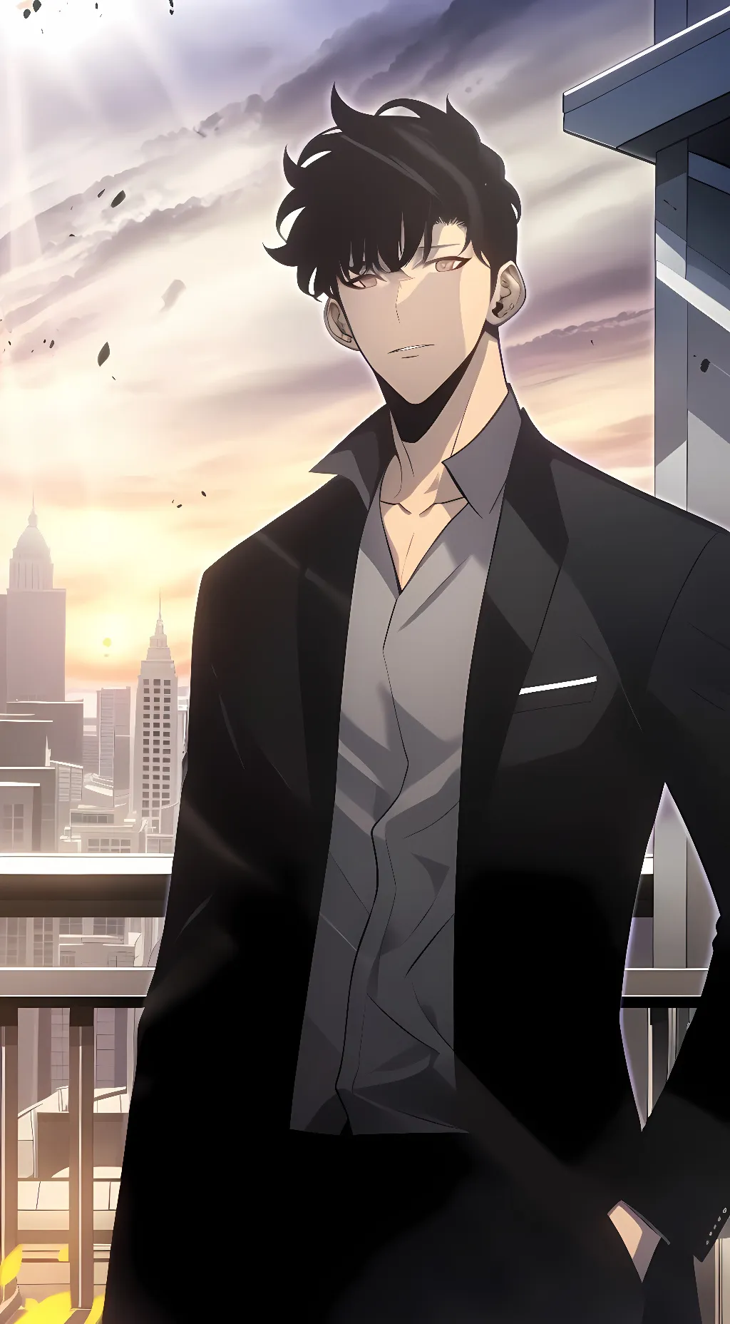 ai character: Sung Jinwoo background