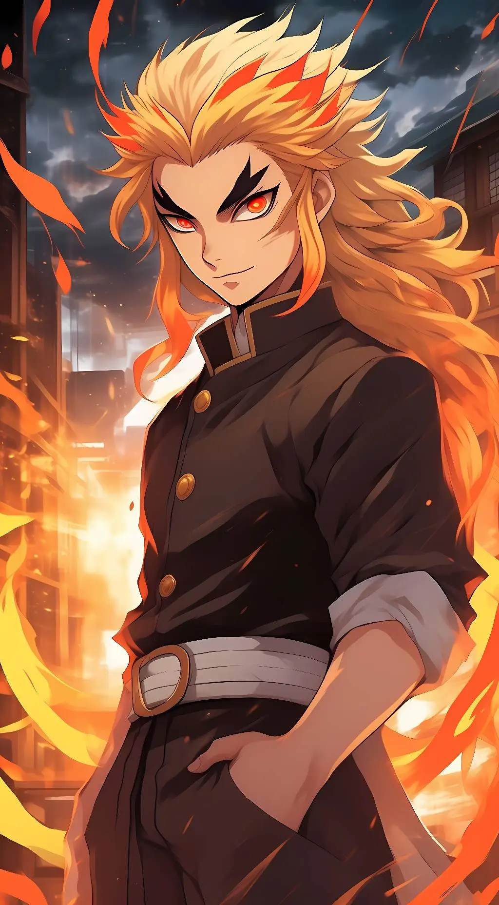 ai character: 🔥Kyojuro Rengoku🔥 background