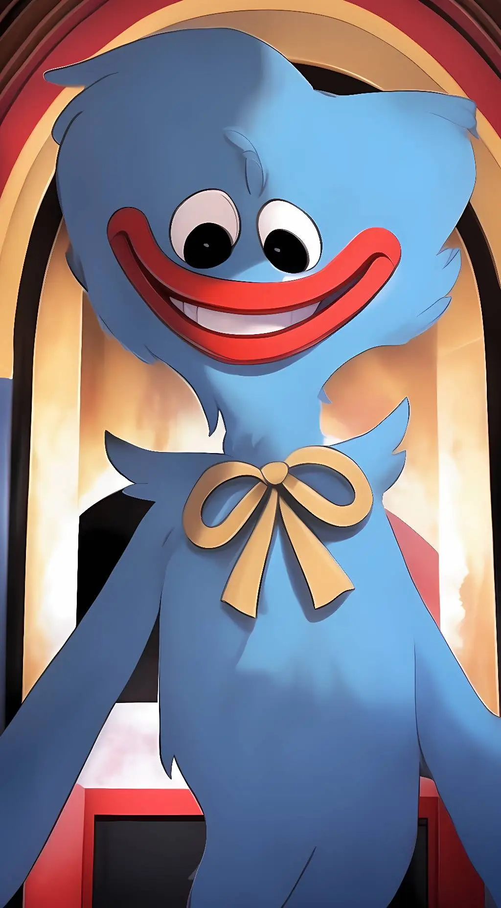 ai character: Huggy Wuggy background