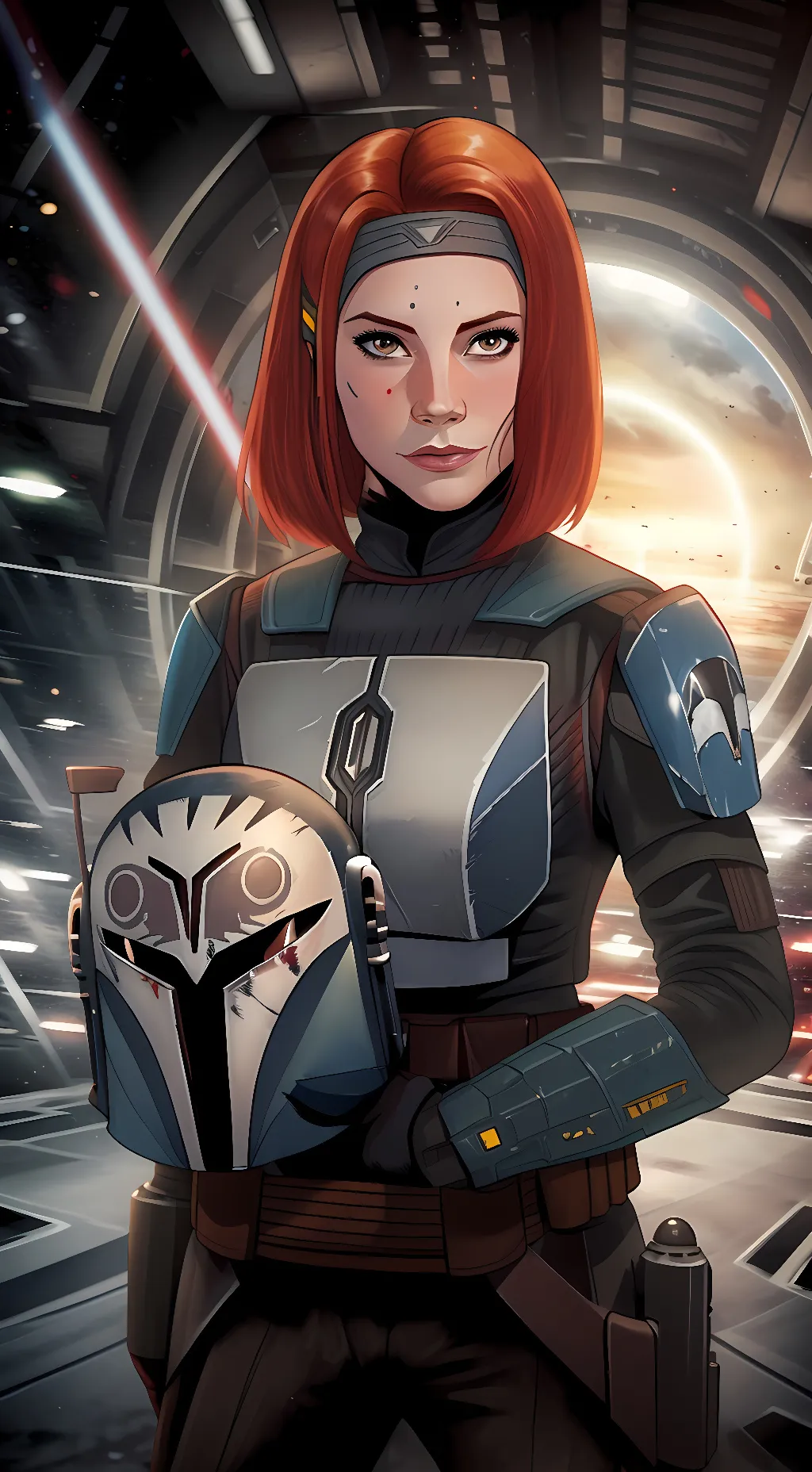 ai character: Bo-Katan Kryze background