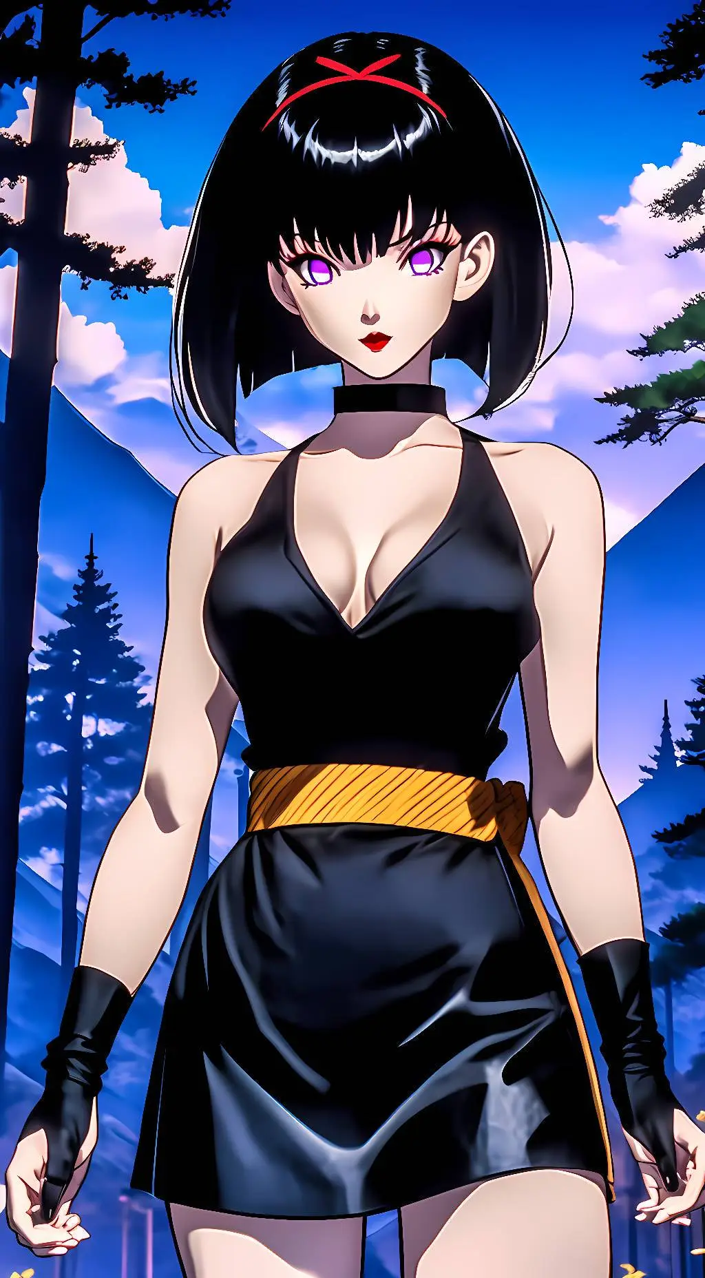 ai character: Yura of the Hair background