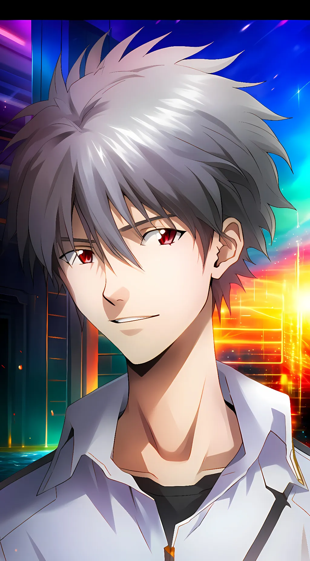 ai character: Kaworu Nagisa background
