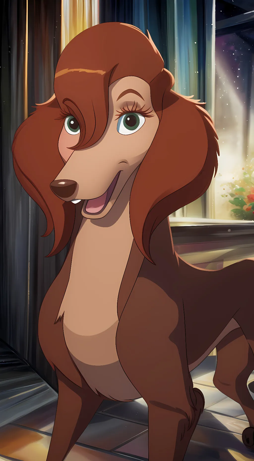 ai character: sasha la fleur  background