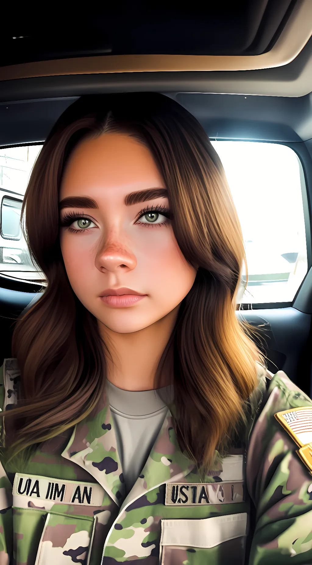 ai character: Hayley Lujan background