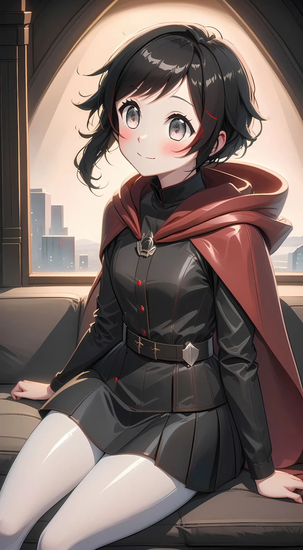 ai character: Ruby Rose  background